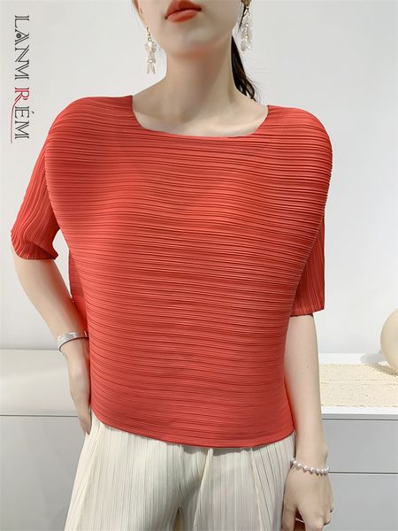 women's t-shirt lanmrem pleated square collar short t-shirt women half sleeve solid color loose pullover summer female clothing 2i702 2, White
women's t-shirt lanmrem pleated square collar short t-shirt women half sleeve solid color loose pullover summer female clothing 2i702 2, White