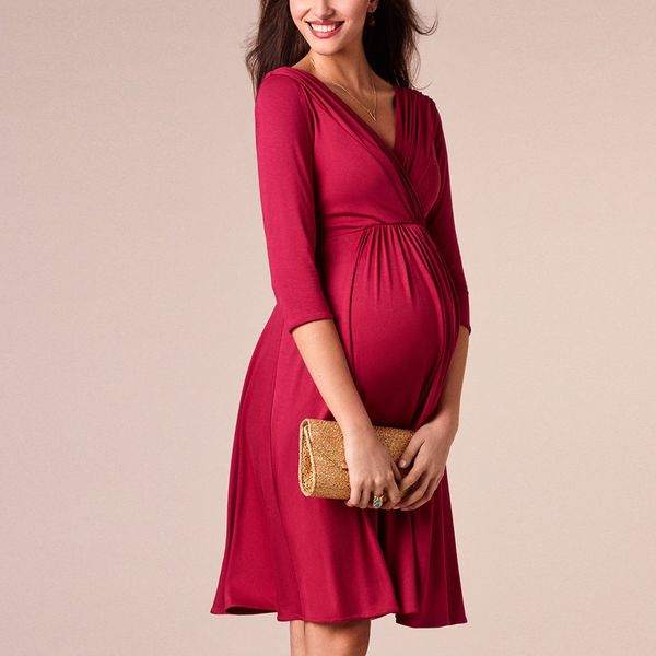 maternity dresses women dress elegant pregnant women's vneck solid ladies mid sleeve nursing clothes breastfeeding vestidos autum 23032, White
maternity dresses women dress elegant pregnant women's vneck solid ladies mid sleeve nursing clothes breastfeeding vestidos autum 23032, White