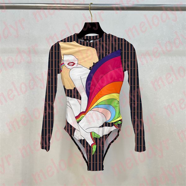 women printed one piece swimwear holiday surfing swimsuit high neck bathing suit letter long sleeve bikini, Black
women printed one piece swimwear holiday surfing swimsuit high neck bathing suit letter long sleeve bikini, Black