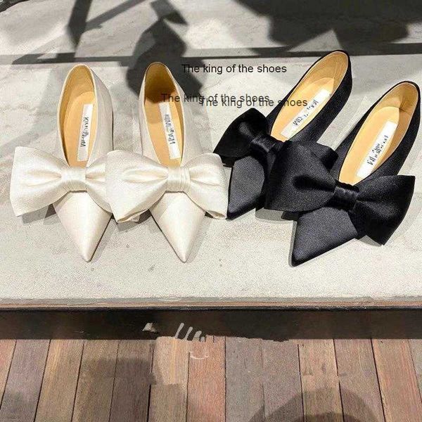 slipperssandals small fragrant bowknot single shoes female fashionable pointed flat real silk satin beautiful all-match flats, Black
slipperssandals small fragrant bowknot single shoes female fashionable pointed flat real silk satin beautiful all-match flats, Black