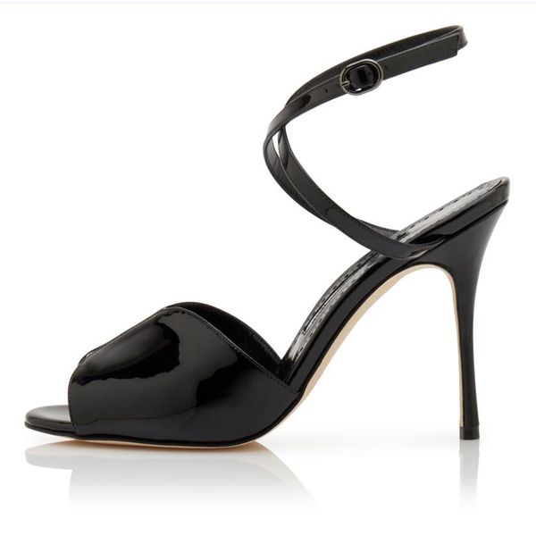 fashion women's sandals pumps hourani 105 mm black patent leather ankle straps italy popular fish mouth slingback designer evening dres
fashion women's sandals pumps hourani 105 mm black patent leather ankle straps italy popular fish mouth slingback designer evening dres