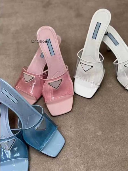 early spring popular women's slippers heel height 6.5cm imported transparent pvc soft breathable square head sandals full set bag box 3, Black
early spring popular women's slippers heel height 6.5cm imported transparent pvc soft breathable square head sandals full set bag box 3, Black
