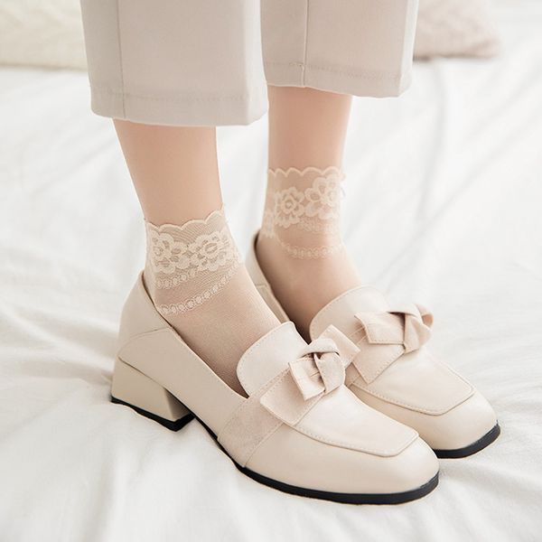 lace women's socks 2pcs ultra-thin and breathable summer embroidery lace cotton base soft skin-friendly mid-tube stockings, Black;white
lace women's socks 2pcs ultra-thin and breathable summer embroidery lace cotton base soft skin-friendly mid-tube stockings, Black;white