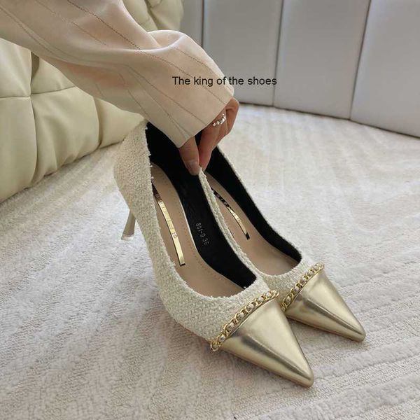 small fragrant wind pointed single lining naked high heels women's 2023 new spring and autumn french cut men's thin heels wedding, Black
small fragrant wind pointed single lining naked high heels women's 2023 new spring and autumn french cut men's thin heels wedding, Black