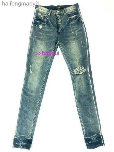 cutting amirs amiris designer jeans for industry mens style hand sewing drill heavy chain knife washing water hole breaking cat beard denim, Blue
cutting amirs amiris designer jeans for industry mens style hand sewing drill heavy chain knife washing water hole breaking cat beard denim, Blue