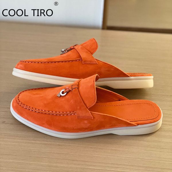 sandals babouche summer walk loafers women mules open style half slippers orange suede backless flat casual shoes metal tassels moccasin 230, Black
sandals babouche summer walk loafers women mules open style half slippers orange suede backless flat casual shoes metal tassels moccasin 230, Black