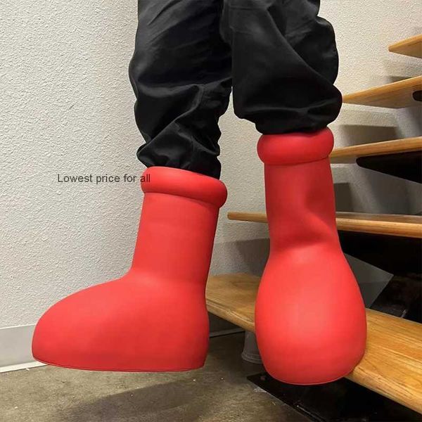 mschf men women rain boots designers big red boot thick bottom non-slip booties rubber platform bootie fashion astro size 36-46, Black
mschf men women rain boots designers big red boot thick bottom non-slip booties rubber platform bootie fashion astro size 36-46, Black