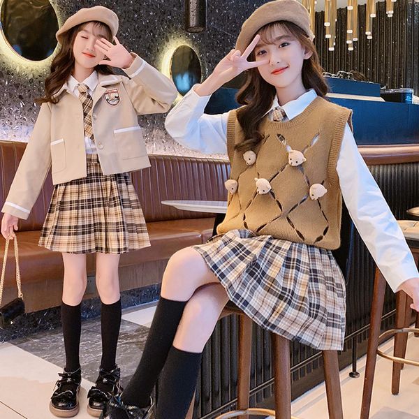 clothing sets japanese kawaii plaid student uniform bear sweater vest shirts skirts 3pcs suit with tie korean fashion jk knit set formal coa, White
clothing sets japanese kawaii plaid student uniform bear sweater vest shirts skirts 3pcs suit with tie korean fashion jk knit set formal coa, White