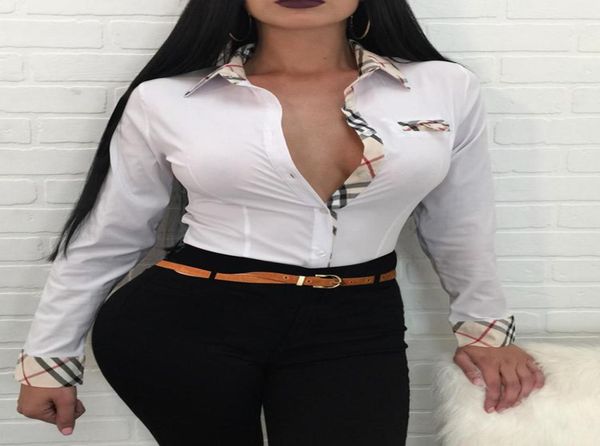 women039s blouses shirts spring autumn solid shirt 2022 femme plaid trim buttoned up casual long sleeve blouse office ladies 7146289, White
women039s blouses shirts spring autumn solid shirt 2022 femme plaid trim buttoned up casual long sleeve blouse office ladies 7146289, White