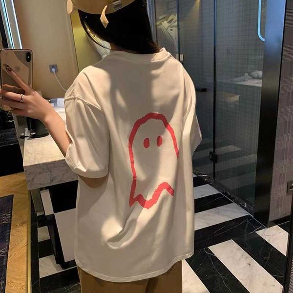 high edition early spring 2023 new ader ghost print short sleeve couple relaxed casual letter t-shirt, White;black
high edition early spring 2023 new ader ghost print short sleeve couple relaxed casual letter t-shirt, White;black
