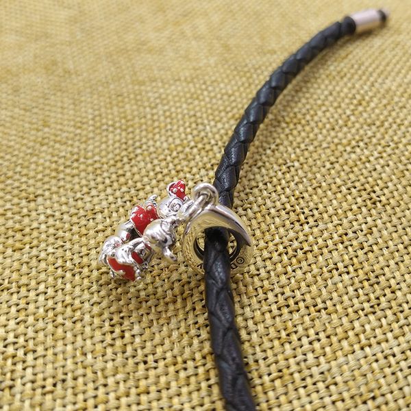 925 sterling silver jewelry pandoraer charms mini mouse kissing dangle bead bracelets with logo ale bangle women men birthday gift valentine, Black
925 sterling silver jewelry pandoraer charms mini mouse kissing dangle bead bracelets with logo ale bangle women men birthday gift valentine, Black