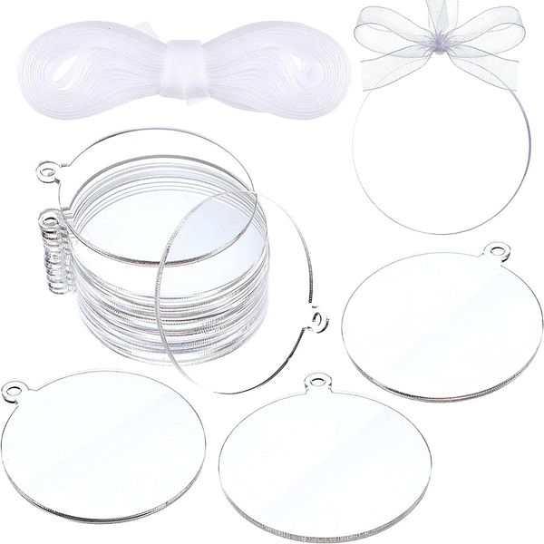 key rings 30pcs clear acrylic round disc blank circles ornaments blanks with ribbon diy holiday tags craft projects 230320, Slivery;golden
key rings 30pcs clear acrylic round disc blank circles ornaments blanks with ribbon diy holiday tags craft projects 230320, Slivery;golden