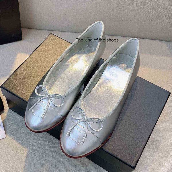 2022 brand c new spring and summer small fragrant shoes flat heels ballet shoes, Black 
2022 brand c new spring and summer small fragrant shoes flat heels ballet shoes, Black