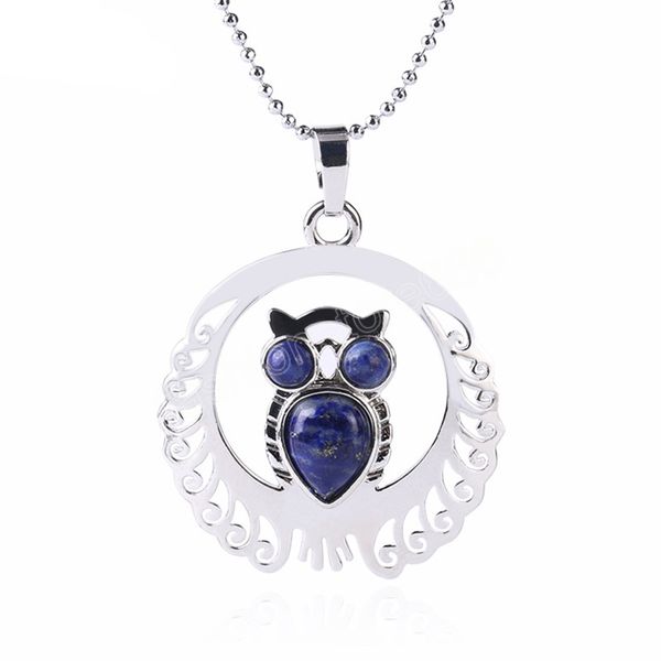 natural stone owl necklace animal pendant hollow silver color necklaces & pendants trendy jewelry for women men gift
natural stone owl necklace animal pendant hollow silver color necklaces & pendants trendy jewelry for women men gift
