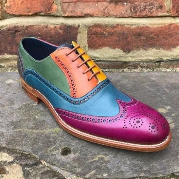boots mixed colors for men bullock lace up round toe handmade fashion business shoes with 230320, Black
boots mixed colors for men bullock lace up round toe handmade fashion business shoes with 230320, Black