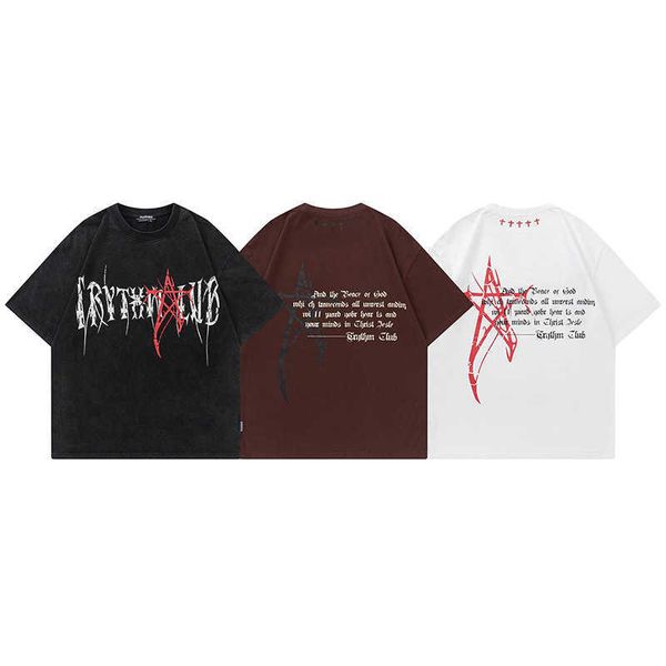 men's t-shirts china-chic niche design worn crack letter print short sleeve t-shirt men's fashion hip-hop graffiti loose half slee, White;black
men's t-shirts china-chic niche design worn crack letter print short sleeve t-shirt men's fashion hip-hop graffiti loose half slee, White;black