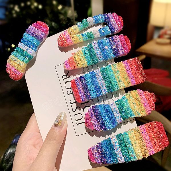 women girls sequin rainbow bb clips hairpins sweet hair ornament headband hair clip barrettes fashion hair accessories, Slivery;white
women girls sequin rainbow bb clips hairpins sweet hair ornament headband hair clip barrettes fashion hair accessories, Slivery;white