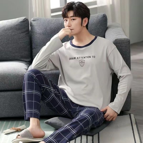 men's sleepwear suo chao pajamas sets for men's long sleeve round neck and pants print pyjamas nightgown sleepwear homewear 23032, Black;brown
men's sleepwear suo chao pajamas sets for men's long sleeve round neck and pants print pyjamas nightgown sleepwear homewear 23032, Black;brown
