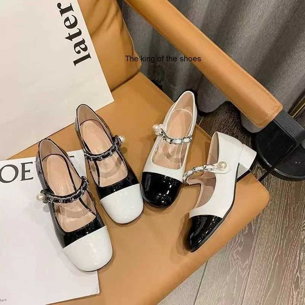 designer shoes 22 spring new miu children pearl single fragrant mary jane thick heels small leather shoes, Black
designer shoes 22 spring new miu children pearl single fragrant mary jane thick heels small leather shoes, Black