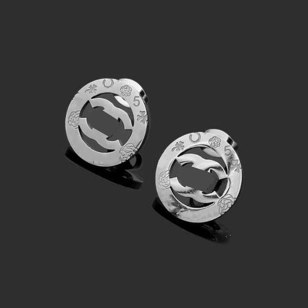luxury style women designer studs flower pinted titanium steel fashion couple earrings, Golden;silver
luxury style women designer studs flower pinted titanium steel fashion couple earrings, Golden;silver