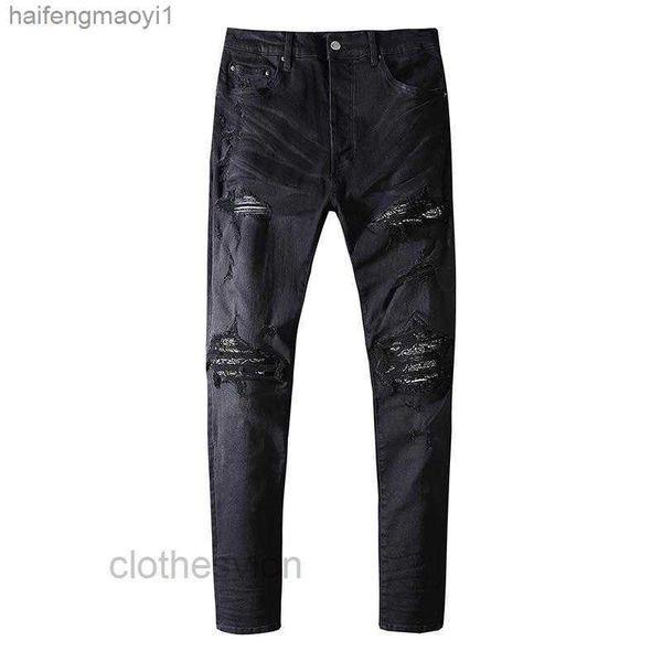 designer t jeans shirts jean wash water black hole cashew blossom elastic slim fit men's and women's fashion brand, Blue
designer t jeans shirts jean wash water black hole cashew blossom elastic slim fit men's and women's fashion brand, Blue