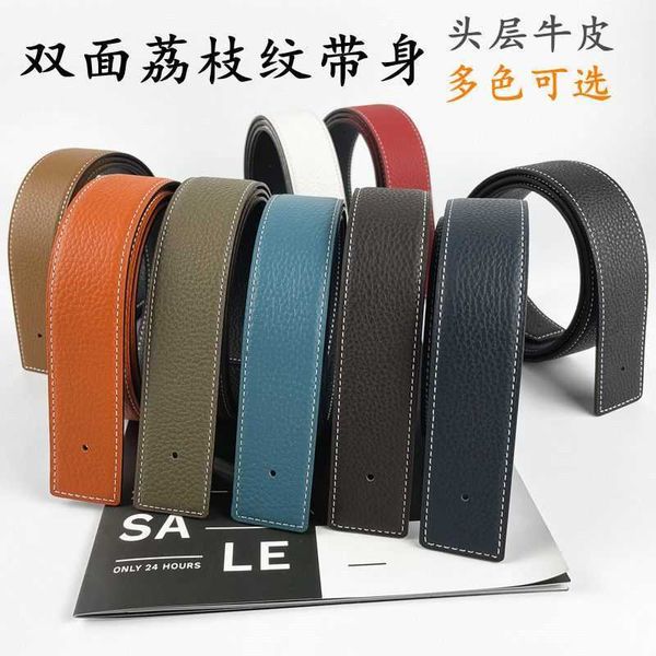 men's emma belt 38 with body h buckle without scalp strap women's lychee buttonless double-sided grain leather belt, Silver
men's emma belt 38 with body h buckle without scalp strap women's lychee buttonless double-sided grain leather belt, Silver