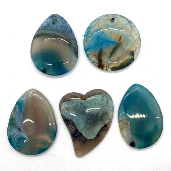 charms smooth blue dragon vein agate pendant necklace bracelet geometric craft natural stone earrings jewelry making accessories 230320, Bronze;silver
charms smooth blue dragon vein agate pendant necklace bracelet geometric craft natural stone earrings jewelry making accessories 230320, Bronze;silver