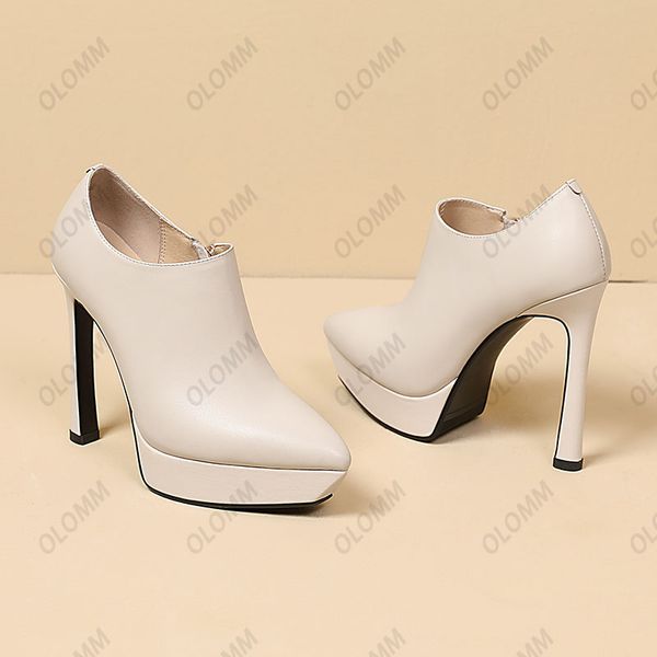 olomm handmade women pumps real leather thin high heel pointed toe pretty beige black party shoes ladies plus us size 3-9.5
olomm handmade women pumps real leather thin high heel pointed toe pretty beige black party shoes ladies plus us size 3-9.5