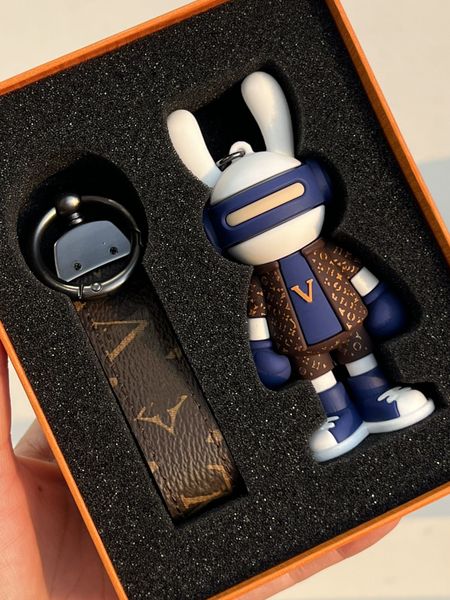 with box high-quality fashion woman mans keychains rabbit doll keychainalloy fashionable handmade keychain alloy stylish key buckle, Silver
with box high-quality fashion woman mans keychains rabbit doll keychainalloy fashionable handmade keychain alloy stylish key buckle, Silver