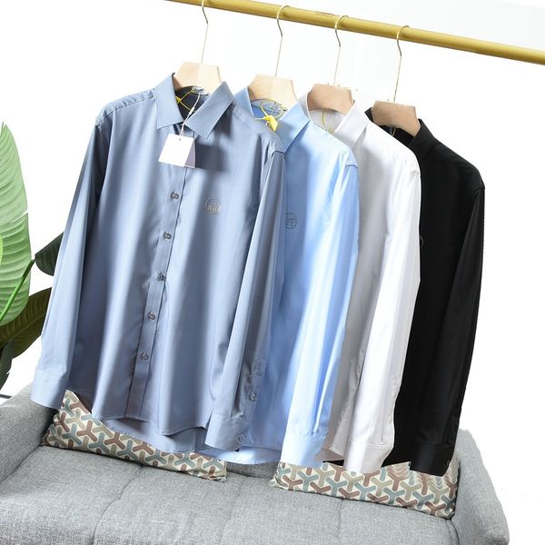 mens shirts brand quality embroidery blouse long sleeve solid color breathable fit casual business clothing long-sleeved shirt the texture i, White;black
mens shirts brand quality embroidery blouse long sleeve solid color breathable fit casual business clothing long-sleeved shirt the texture i, White;black
