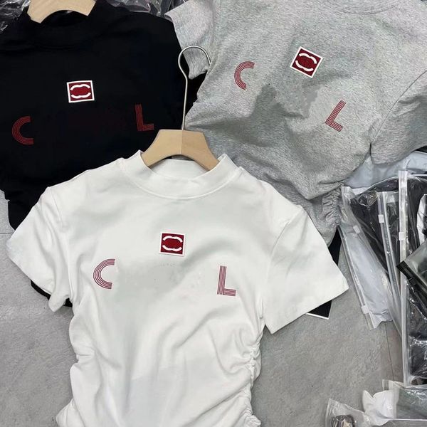 women's brand designer t-shirt france trendy clothing c letter graphic print fashion comfortable shoulder pads cotton round neck coach, White
women's brand designer t-shirt france trendy clothing c letter graphic print fashion comfortable shoulder pads cotton round neck coach, White