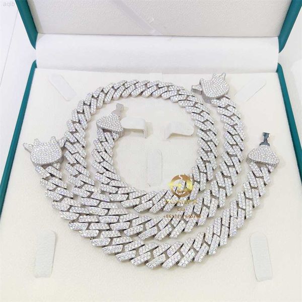 pass diamond tester new design 15mm iced out custom special clasp cuban link chain necklace men moissanite chain, Silver
pass diamond tester new design 15mm iced out custom special clasp cuban link chain necklace men moissanite chain, Silver