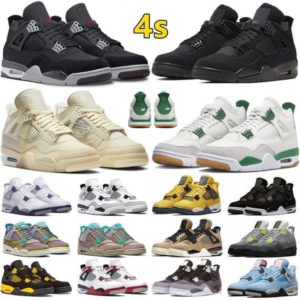 4 4s mens basketball shoes pine green military black cat canvas university blue midnight navy red thunder men women trainers sports sneakers
4 4s mens basketball shoes pine green military black cat canvas university blue midnight navy red thunder men women trainers sports sneakers