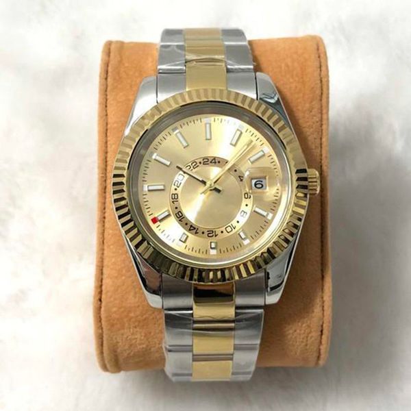 noble men's watch sky residents series wristwatch gear bezel trend sapphire glass stainless steel automatic movement mechanical gift me, Slivery;brown
noble men's watch sky residents series wristwatch gear bezel trend sapphire glass stainless steel automatic movement mechanical gift me, Slivery;brown
