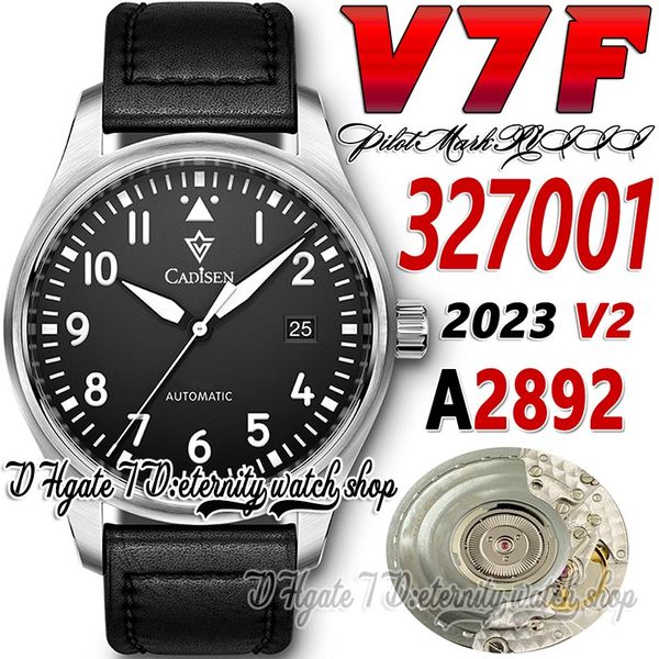 v7f v2 v7327001 a2892 automatic mechanical mens watch black dial number markers stainless steel case black leather strap 2023 super edition, Slivery;brown
v7f v2 v7327001 a2892 automatic mechanical mens watch black dial number markers stainless steel case black leather strap 2023 super edition, Slivery;brown