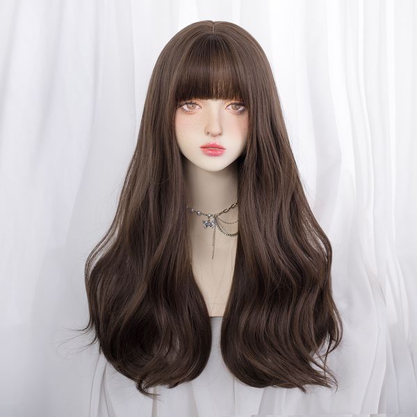 heat resistant fiber synthetic wig fashion harajuku lolita party daily activities role play 22 inch straight bangs female hair, Black
heat resistant fiber synthetic wig fashion harajuku lolita party daily activities role play 22 inch straight bangs female hair, Black