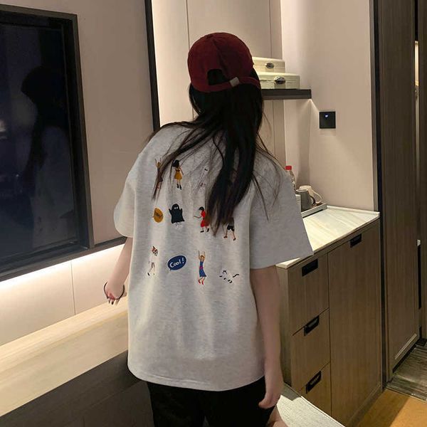 high edition 2023 early spring new ader embroidery cartoon t-shirt summer loose short sleeve round neck couple top, White;black
high edition 2023 early spring new ader embroidery cartoon t-shirt summer loose short sleeve round neck couple top, White;black