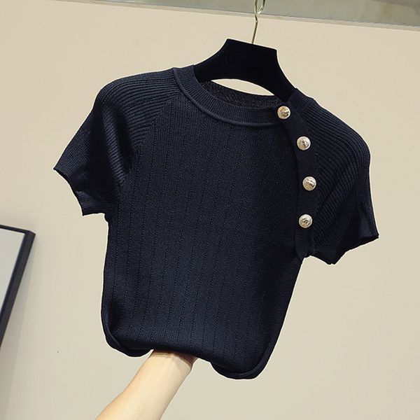 women's t-shirt summer black white kintted women tshirt slim korean clothes o neck casual short sleeve t-shirts female tee shirts femme
women's t-shirt summer black white kintted women tshirt slim korean clothes o neck casual short sleeve t-shirts female tee shirts femme