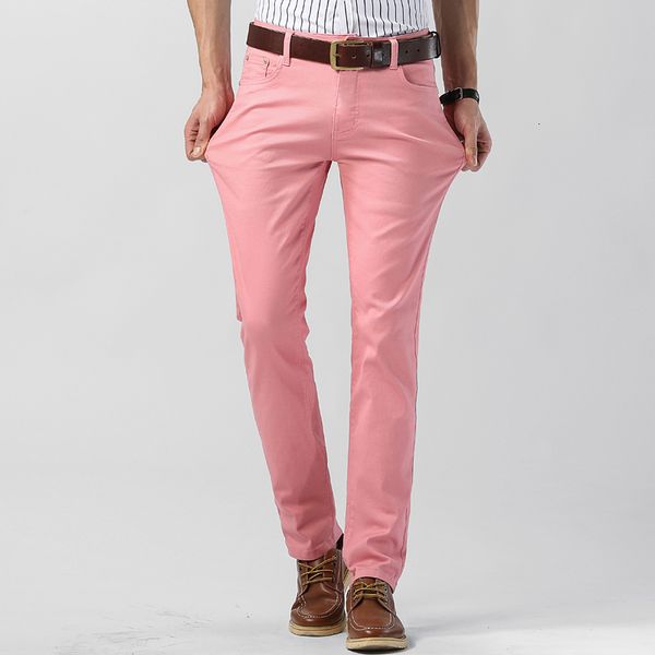 men's jeans stretch skinny classic style business fashion pink red yellow slim fit straight denim trousers male brand 230320, Blue
men's jeans stretch skinny classic style business fashion pink red yellow slim fit straight denim trousers male brand 230320, Blue