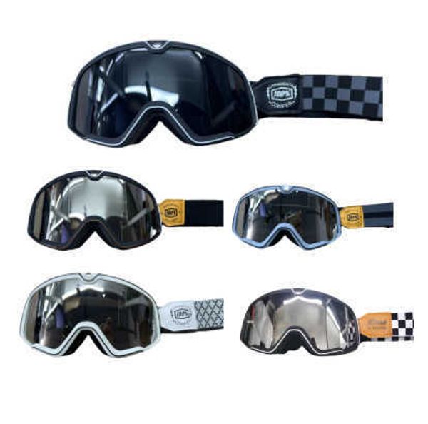 cycling glasses sunglasses outdoor eyewear harley goggles 100 motorcycle protection riding cross-country windproof helmet goggles, White;black