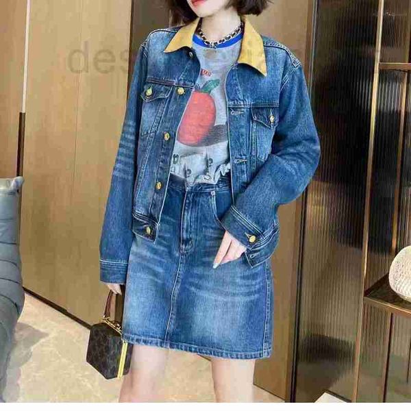 women's jackets designer suede leather lapel back letter embroidered denim jacket new trend hxzh, Black;brown
women's jackets designer suede leather lapel back letter embroidered denim jacket new trend hxzh, Black;brown