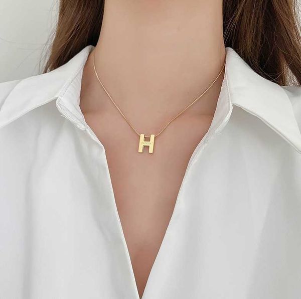 pendant necklaces strands strings h necklace spice girl versatile steel gold plain chain high level fairy accessories yiwu business jewelry, Silver
pendant necklaces strands strings h necklace spice girl versatile steel gold plain chain high level fairy accessories yiwu business jewelry, Silver