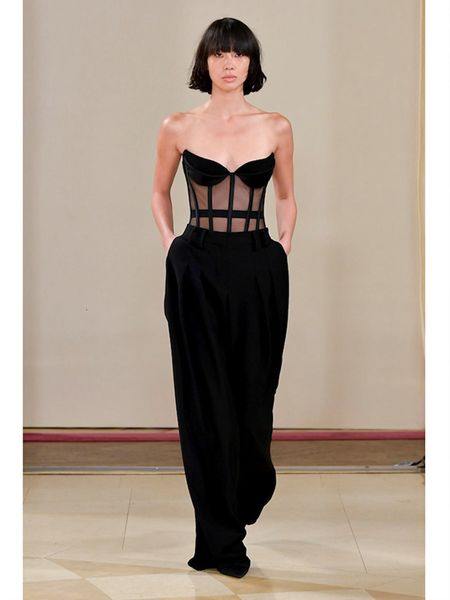 women's tanks camis lace strapless bodycon bodysuit elegant women black mesh patchwork slim celebrity party runway club 230317, White
women's tanks camis lace strapless bodycon bodysuit elegant women black mesh patchwork slim celebrity party runway club 230317, White