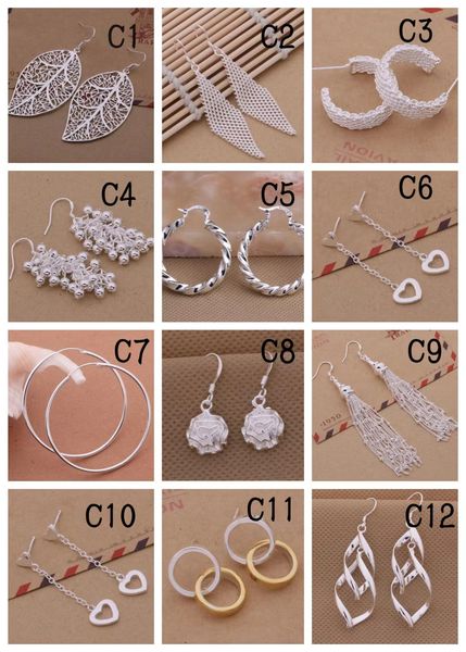 dangle earring 925 sterling silver plated women earring mix style fashion jewelry earring 12pairs/lot
dangle earring 925 sterling silver plated women earring mix style fashion jewelry earring 12pairs/lot