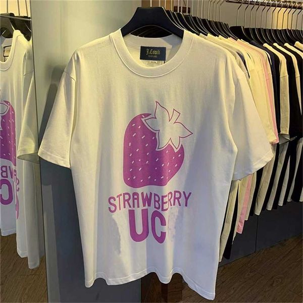 80% off factory outlet online summer new purple strawberry loose women's t-shirt fashion short sleeved partner dress, White
80% off factory outlet online summer new purple strawberry loose women's t-shirt fashion short sleeved partner dress, White