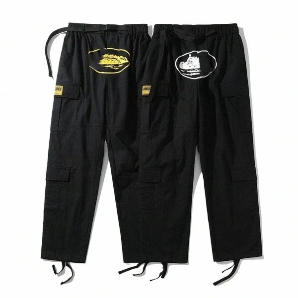 men's corte pants cargo mens streetwear hip hop printed casual trousers military retro multi-pockets straight loose overalls couple q87, Black
men's corte pants cargo mens streetwear hip hop printed casual trousers military retro multi-pockets straight loose overalls couple q87, Black