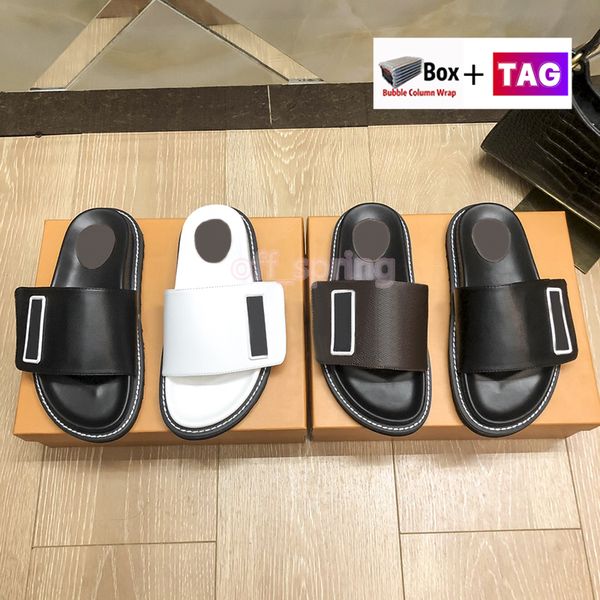 with box womens slippers magic tape leather flat mules sandals luxury designer moccasins outdoor rubber slide scuffs size 35-40, Black
with box womens slippers magic tape leather flat mules sandals luxury designer moccasins outdoor rubber slide scuffs size 35-40, Black