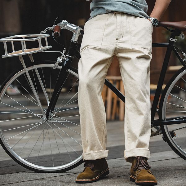 men's jeans maden japanese vintage cotton casual for men loose straight cargo pants solid color baggy cowboy denim trousers 230320, Blue
men's jeans maden japanese vintage cotton casual for men loose straight cargo pants solid color baggy cowboy denim trousers 230320, Blue