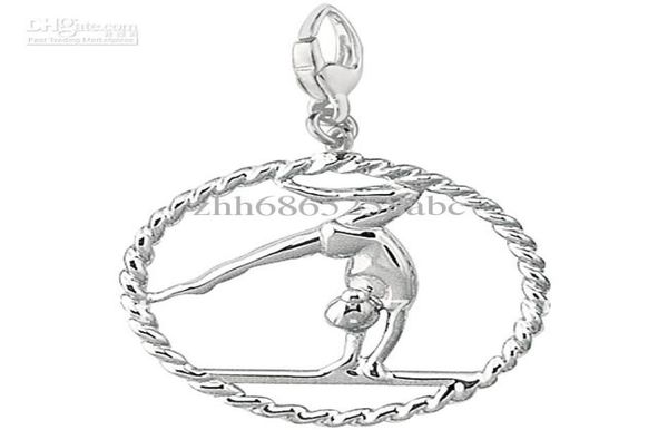 new arrival gymnastics girl on balance beam circle charms pendant for jewelry making4460626, Silver
new arrival gymnastics girl on balance beam circle charms pendant for jewelry making4460626, Silver