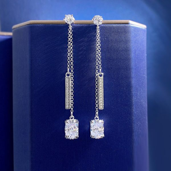 tassels diamond dangle earring 100% real 925 sterling silver wedding drop earrings for women bridal engagement jewelry gift, Golden;silver
tassels diamond dangle earring 100% real 925 sterling silver wedding drop earrings for women bridal engagement jewelry gift, Golden;silver